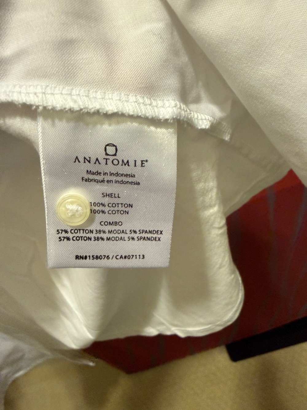 Anatomie Women’s White Long-Sleeve Dress Shirt - Picture 5 of 5